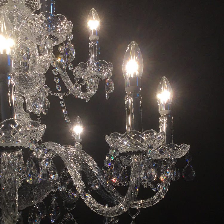 Factory-Direct】HL-708-15SERIES💎 Best-Selling 708 Series 15-Light Classic Crystal Chandelier: Grand Elegance & Radiant Brilliance 💎