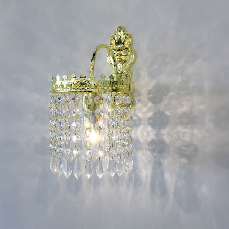 HL-870-1💎 法式法皇冠金致壁灯：错落光影，点亮墙面的一抹高定浪漫 💎