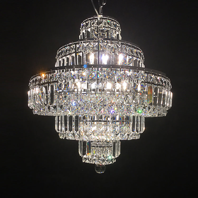 【Factory-Direct】HL-11601-12💎 W500 LUXURY TIERED CRYSTAL CHANDELIER: A RADIANT MASTERPIECE OF LIGHT 💎