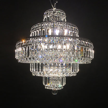 【Factory-Direct】HL-11601-12💎 W500 LUXURY TIERED CRYSTAL CHANDELIER: A RADIANT MASTERPIECE OF LIGHT 💎