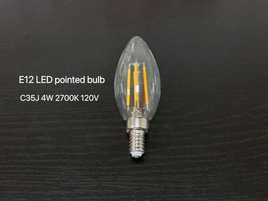 E12/E14/E17  LED灯丝尖泡 💡 复古爱迪生 LED 柔光灯丝灯泡 —— 经典美学与现代节能的完美融合MOQ100pcs