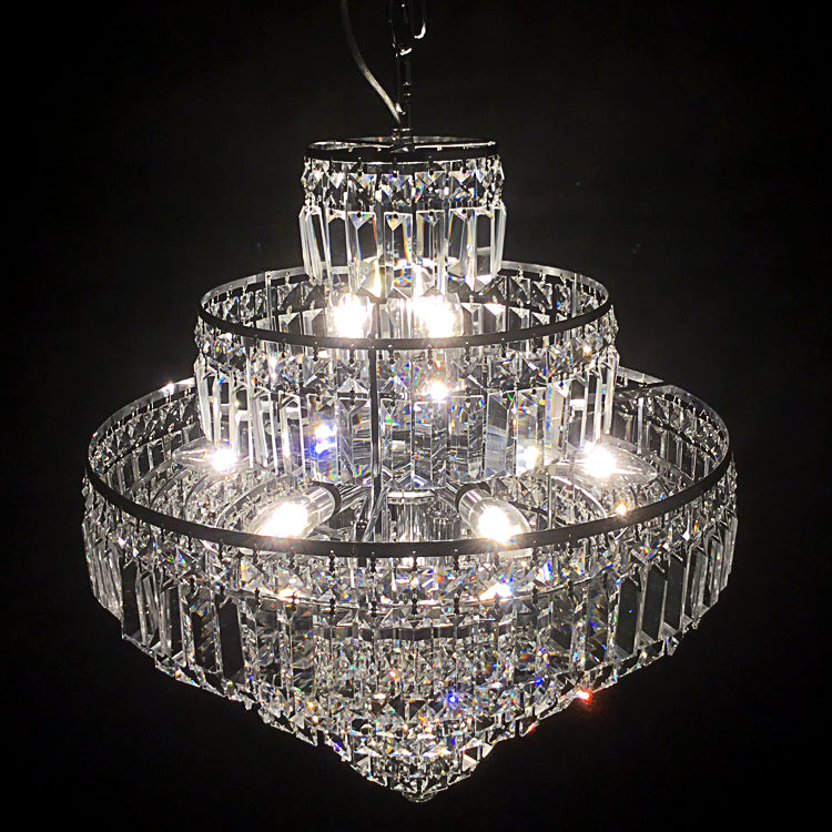 【Factory-Direct】HL-11601-12💎 W500 LUXURY TIERED CRYSTAL CHANDELIER: A RADIANT MASTERPIECE OF LIGHT 💎
