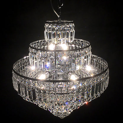 【Factory-Direct】HL-11601-12💎 W500 LUXURY TIERED CRYSTAL CHANDELIER: A RADIANT MASTERPIECE OF LIGHT 💎