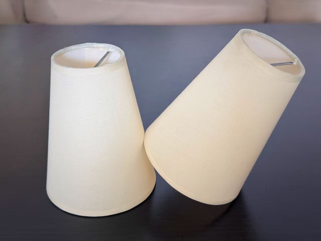 【Factory-Direct】💎 PARISIAN SALON LAMPSHADE: SMOOTH ELEGANT ALMOND TAPERED COVER 💎50PCS