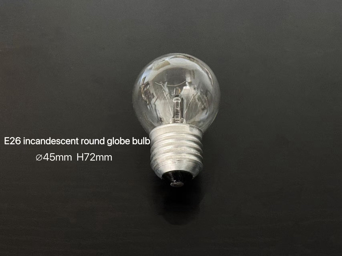 🌠✨ 复古光芒 —— E26 经典圆球形白炽灯泡（G45 / $\varnothing$45mm），支持 110V 定制规格 ✨🌠 MOQ3000pcs