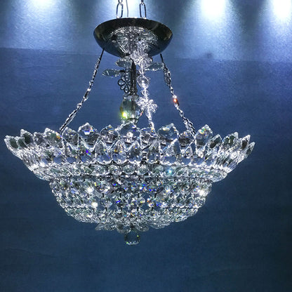 【工場直営】HL-160482-11💎エンパイア風 セミフラッシュ クリスタル シーリングライト：王道の輝き与天井美 💎