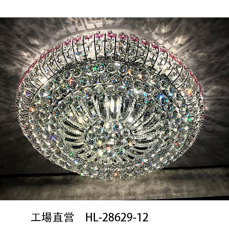 【Factory-Direct】HL-28629💎Modern Luxury Flush Mount Crystal Ceiling Light: Multi-Dimensional Brilliance & Celestial Radiance 💎