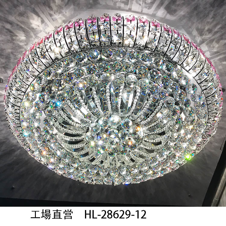 【Factory-Direct】HL-28629💎Modern Luxury Flush Mount Crystal Ceiling Light: Multi-Dimensional Brilliance & Celestial Radiance 💎