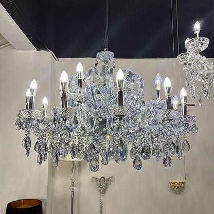 HL-GM-16💎 王牌畅销16头玻璃夹片灯：叠影双翼，点亮大户型的高定华芒 💎