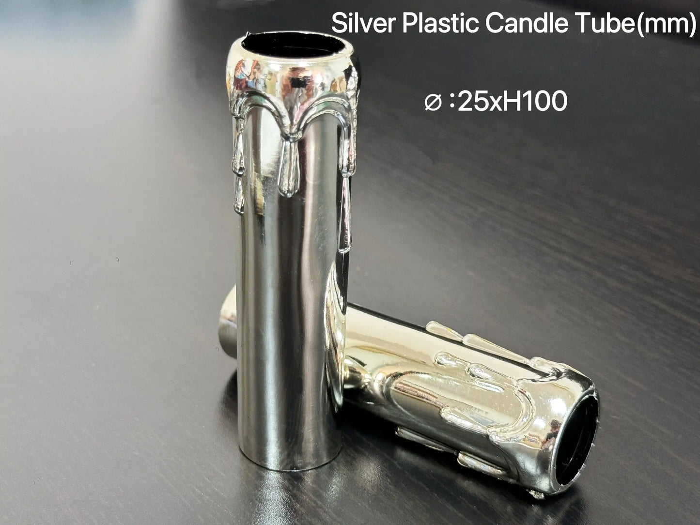 Φ25*H100mm 💎 经典复古泪滴蜡烛套管：高绝缘工程塑料套管 💎