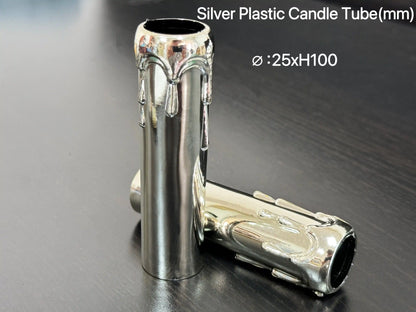 Φ25*H100mm 💎 经典复古泪滴蜡烛套管：高绝缘工程塑料套管 💎