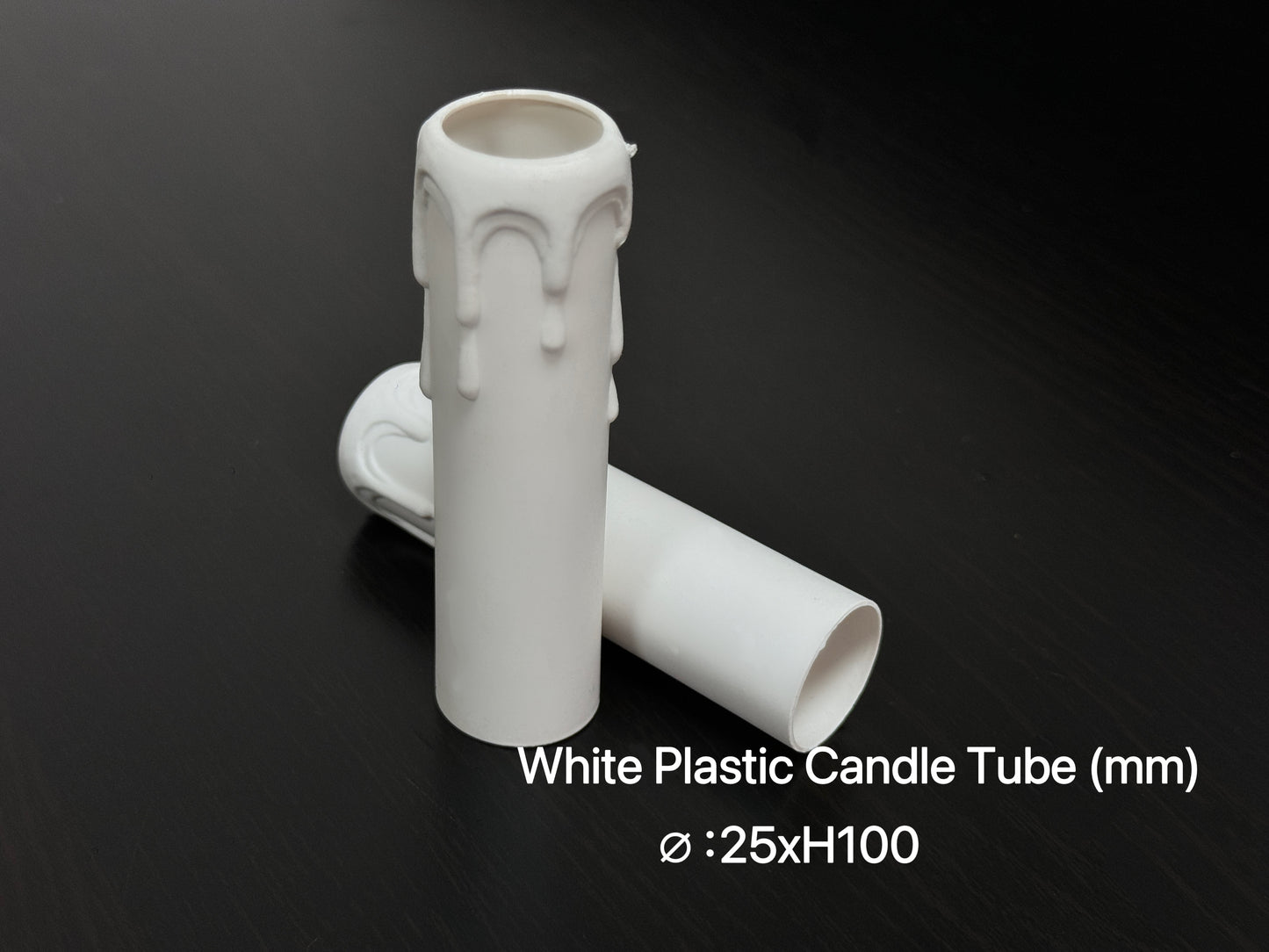 Φ25*H100mm 💎 经典复古泪滴蜡烛套管：高绝缘工程塑料套管 💎