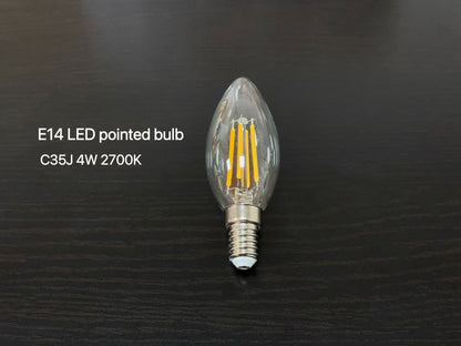 【Factory-Direct】E12/E14/E17 LEDCandelabra LED Bulb 💡 Vintage Edison LED Filament Light Bulb — Timeless Aesthetics Meets Modern Energy Efficiency MOQ 100pcs