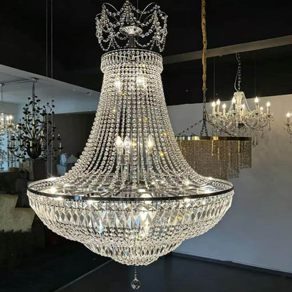 【Factory-Direct】HL-1822-27💎 GRAND IMPERIAL CRYSTAL CHANDELIER: W850 * H1250MM ROYAL EDITION 💎