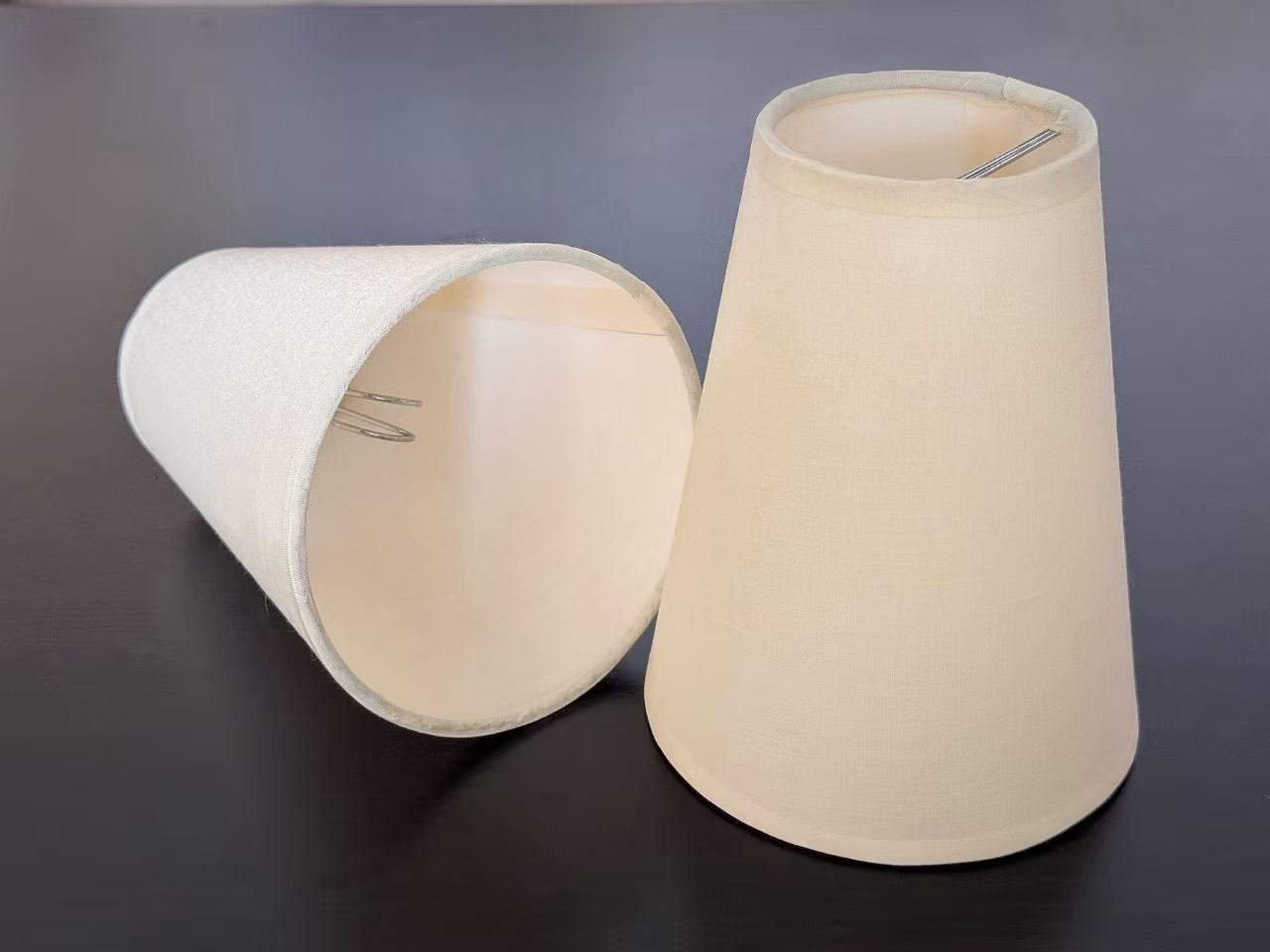 【Factory-Direct】💎 PARISIAN SALON LAMPSHADE: SMOOTH ELEGANT ALMOND TAPERED COVER 💎50PCS