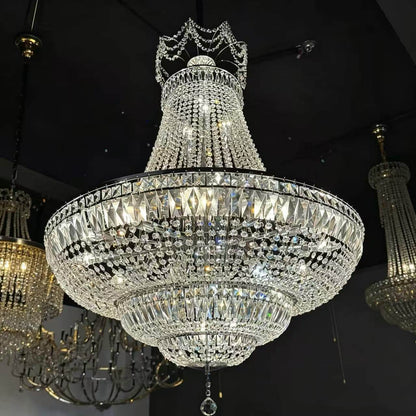 【Factory-Direct】HL-1822-27💎 GRAND IMPERIAL CRYSTAL CHANDELIER: W850 * H1250MM ROYAL EDITION 💎