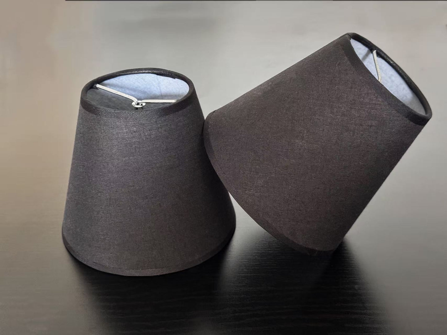 【Factory-Direct】💎 MINIMALIST BLACK FABRIC LAMPSHADE: SMOOTH MODERN LIGHT COVER 💎50PCS