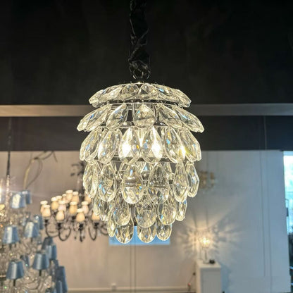 【直営工場】HL-1746-1💎 ミニ・クリスタルペンダントライト：気品あふれる光の蕾 💎